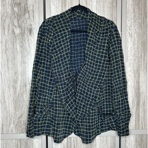 Babette Jacket Top Lagenlook Bohemian Lightweight Check